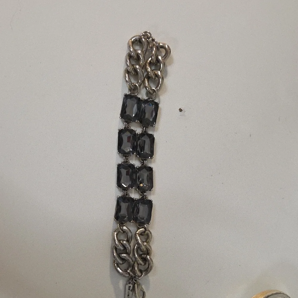 The Limited Silver Chain Bracelet with Dark Accents